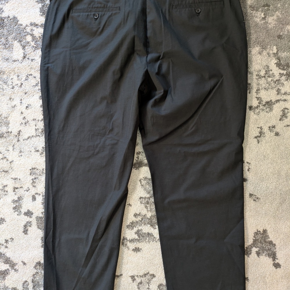 Jos. A. Bank Traveler Tailored Fit Pants Flat Front Black Men'sMen's Black Pants - Picture 4 of 6